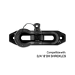 Jawse Fairlead and Front BOH Shackle in Black Lung and Gun Gray