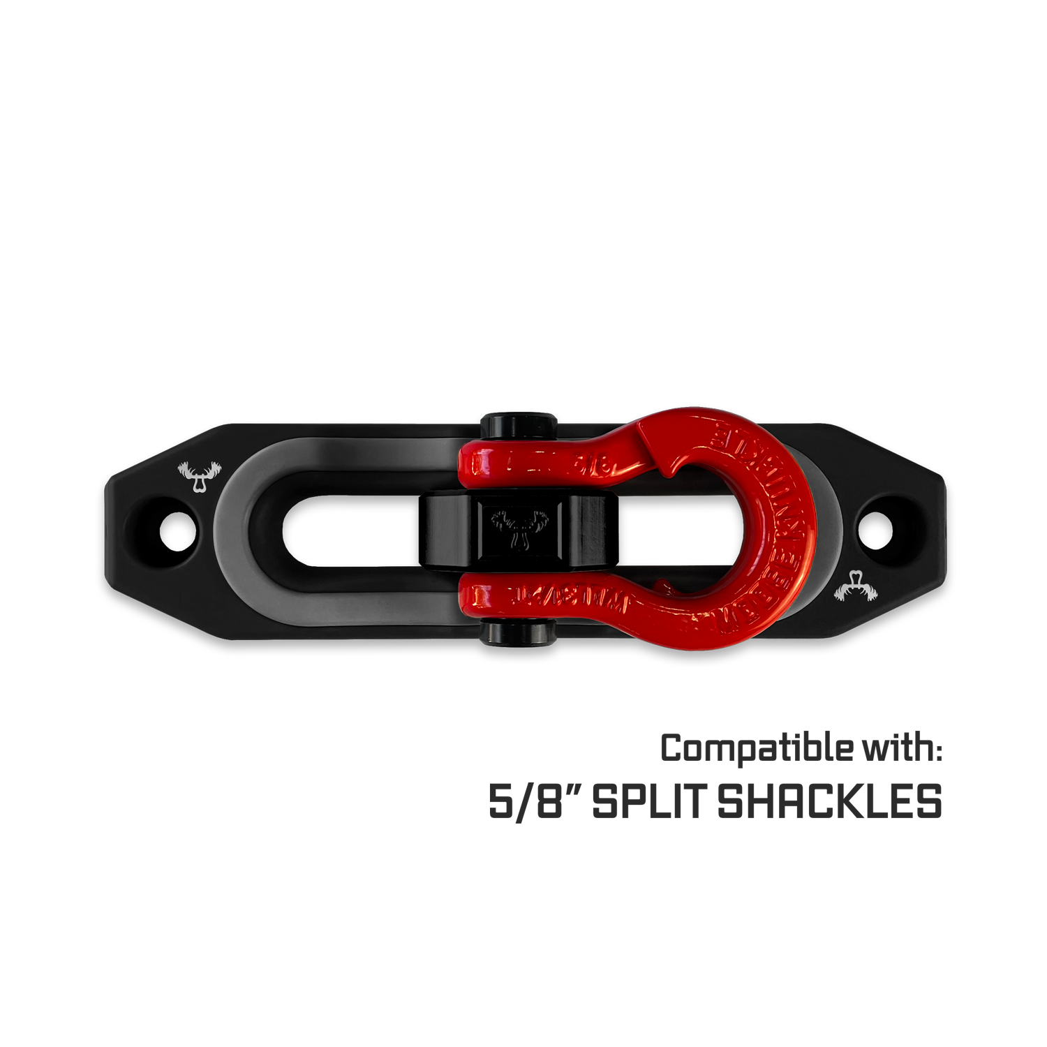 Jawse Fairlead and Front Split Shackle 0.625 in Black Lung and Gun Gray