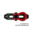 Jawse Fairlead and Front Split Shackle 0.75 in Black Lung and Gun Gray