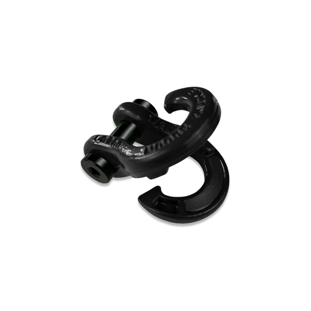 Jowl 1/2 inch SxS Split Shackle open in Black Hole