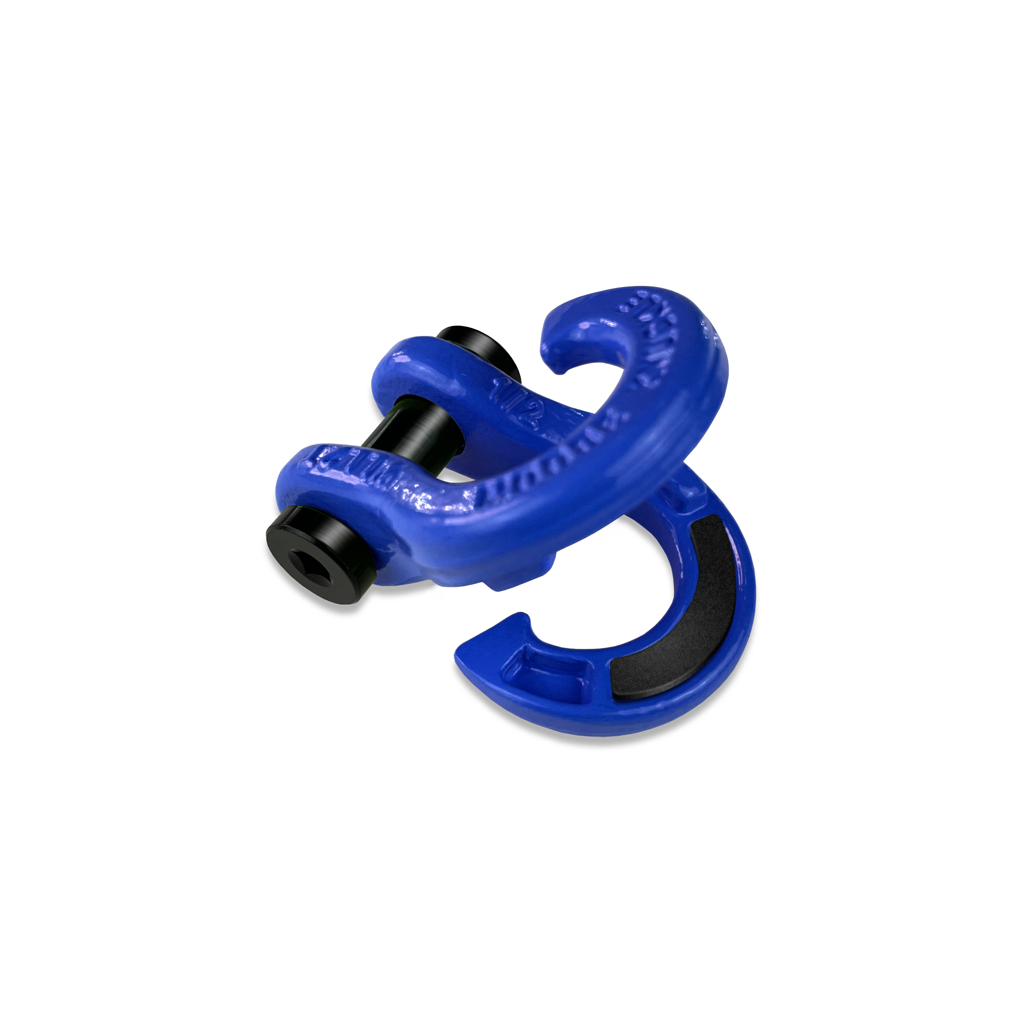 Jowl 1/2 inch SxS Split Shackle open in Blue Balls