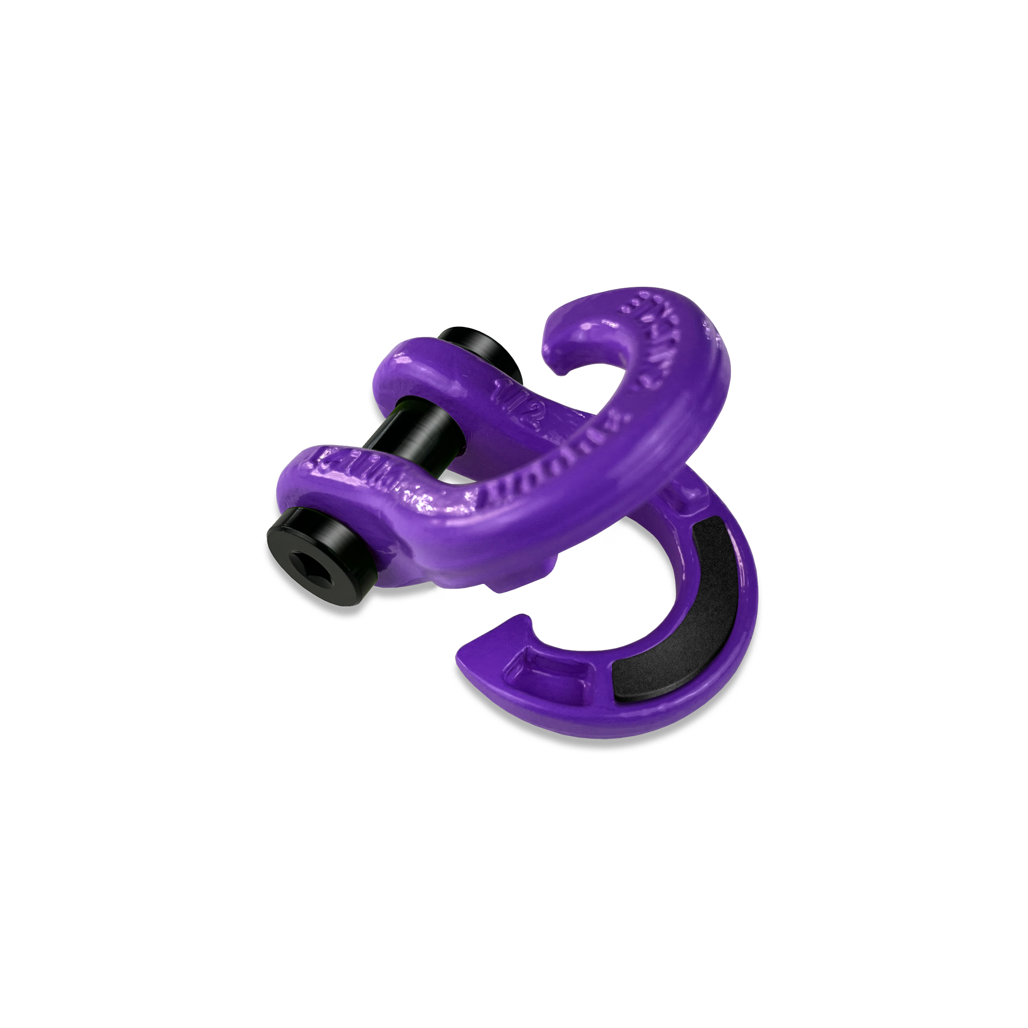 Jowl 1/2 inch SxS Split Shackle open in Grape Escape Front