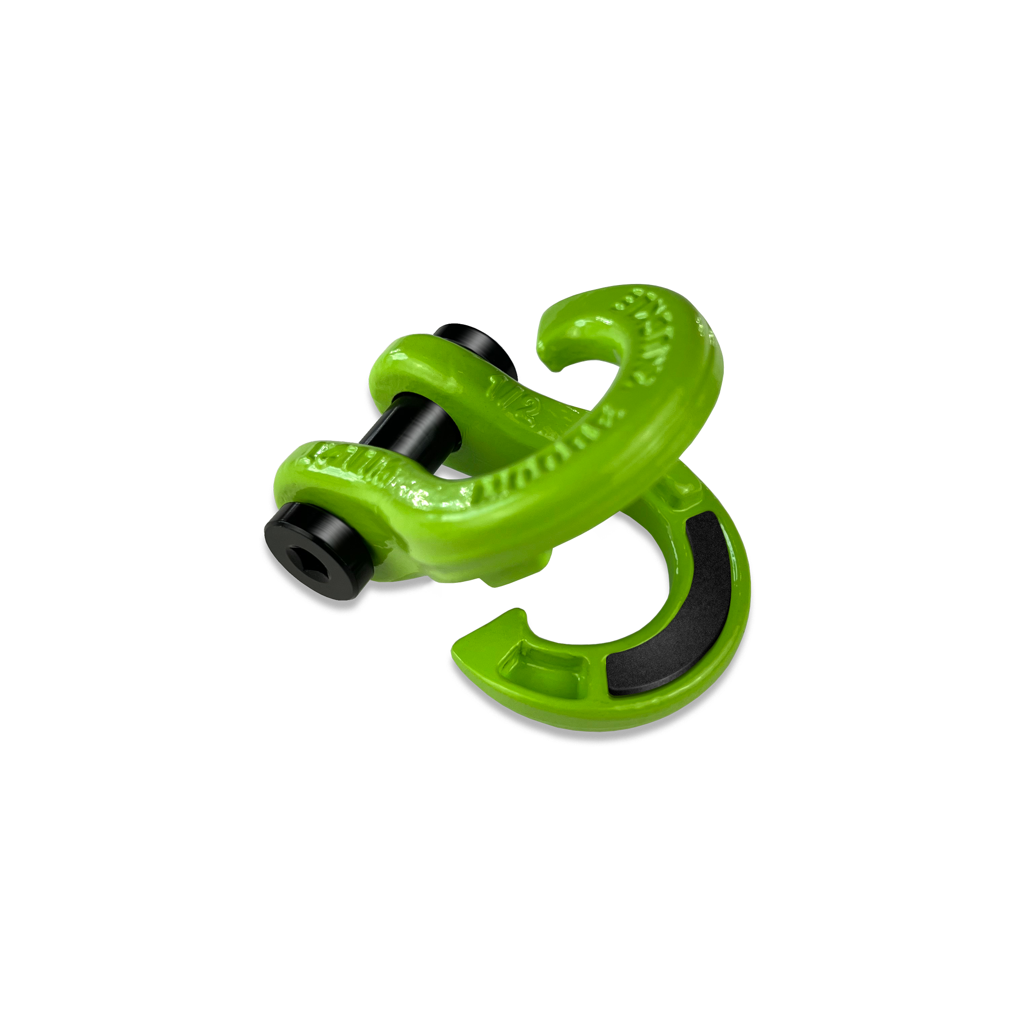 Jowl 1/2 inch SxS Split Shackle open in Sublime Green