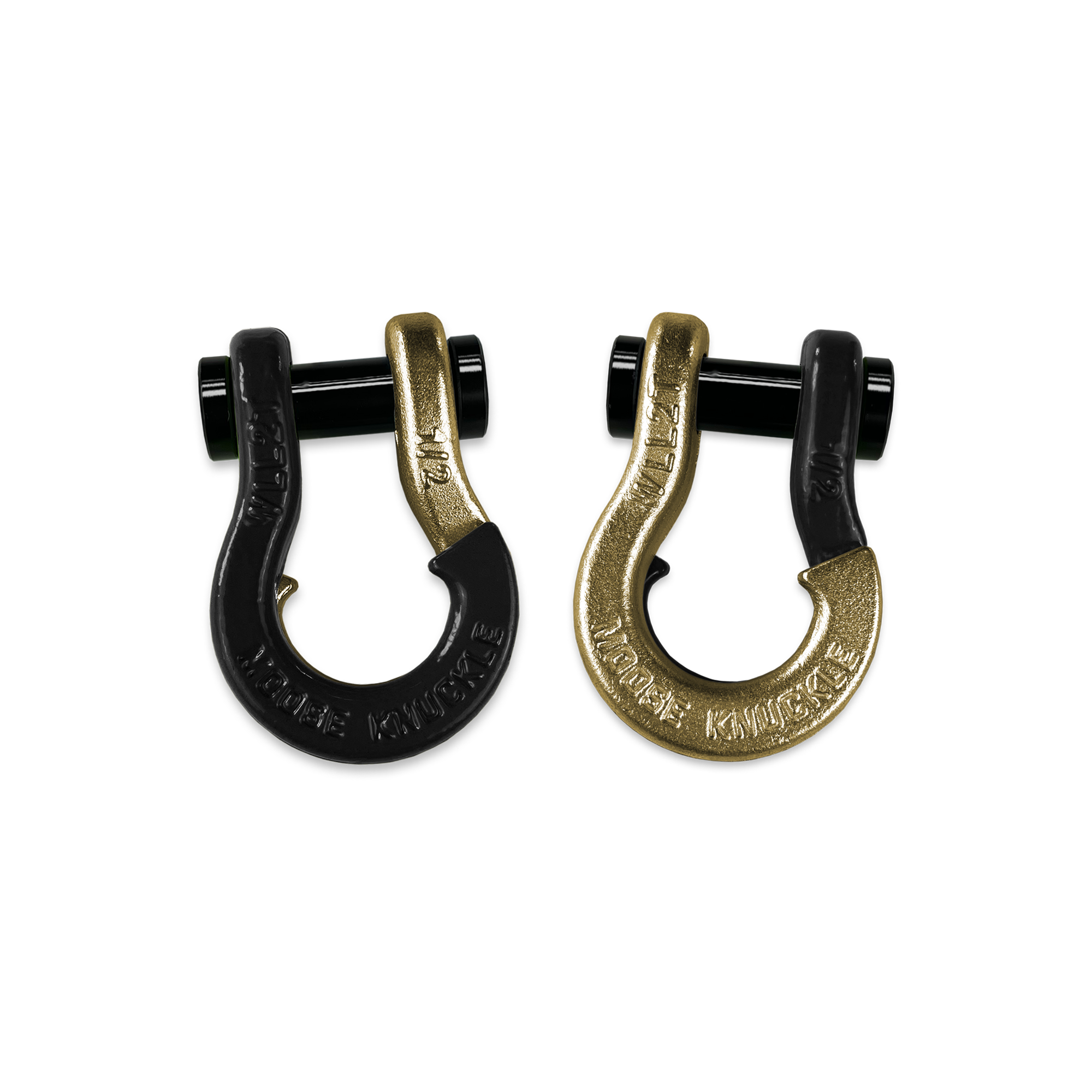 Jowl 1/2 inch SxS Split Shackle in Black Hole and Brass Knuckle Combo
