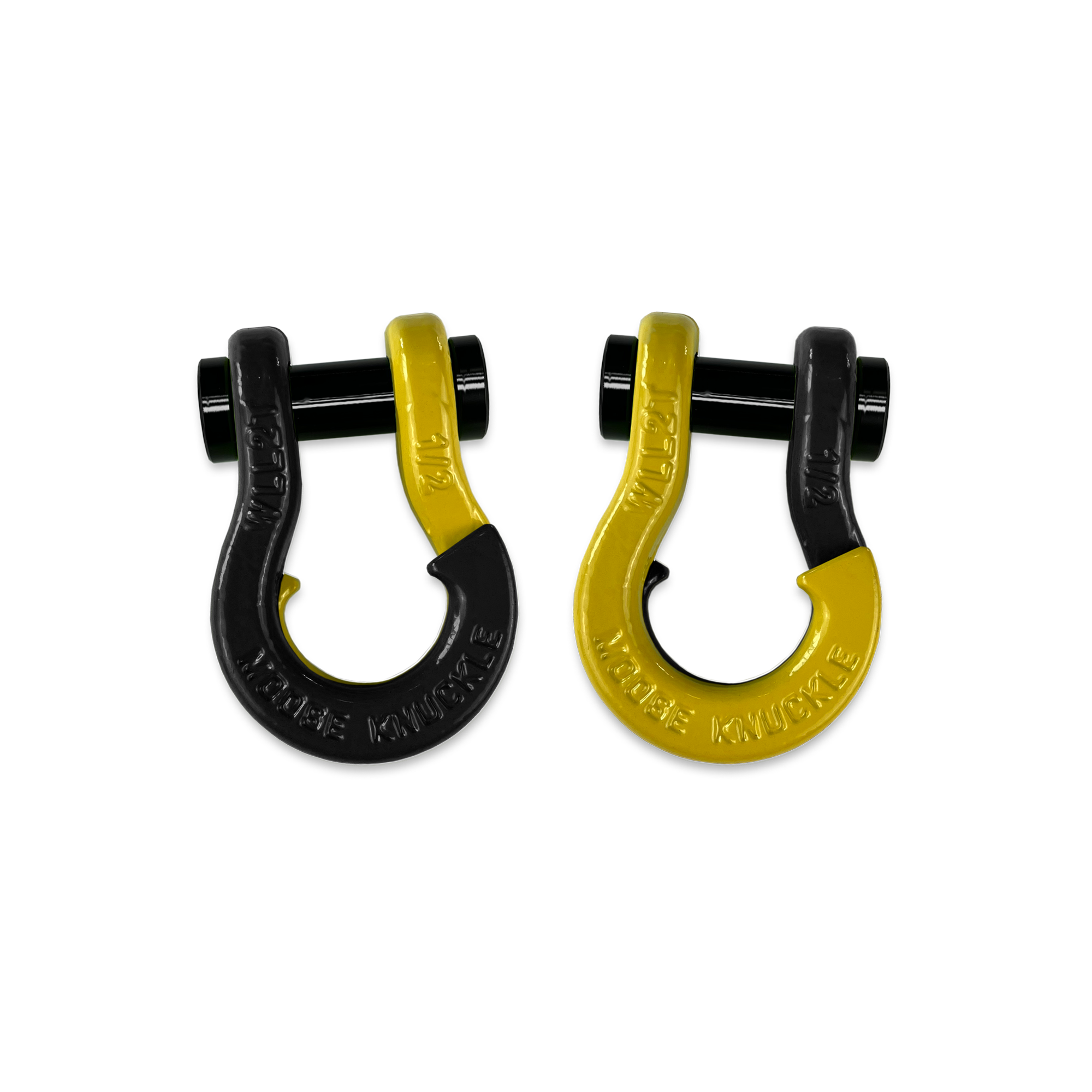 Jowl 1/2 inch SxS Split Shackle in Black Hole and Detonator Yellow Combo