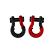 Jowl 1/2 inch SxS Split Shackle in Black Hole and Flame Red Combo
