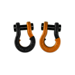 Jowl 1/2 inch SxS Split Shackle in Black Hole and Obscene Orange Combo