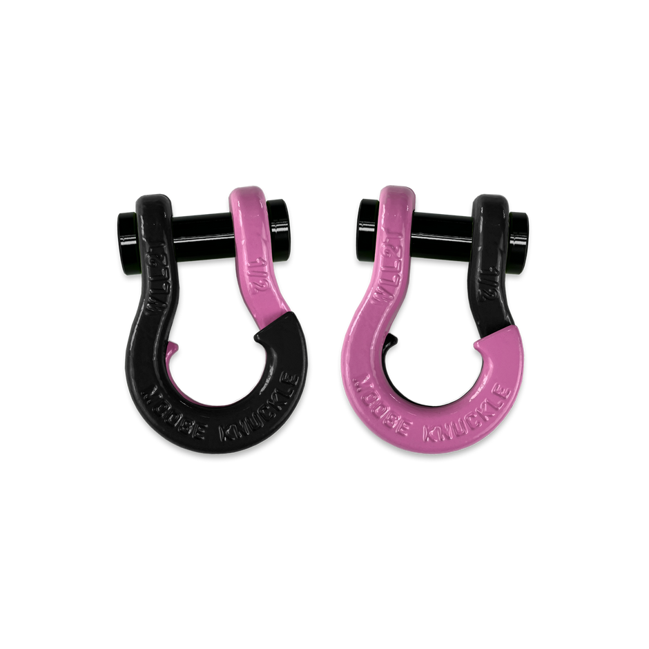 Jowl 1/2 inch SxS Split Shackle in Black Hole and Pretty Pink Combo