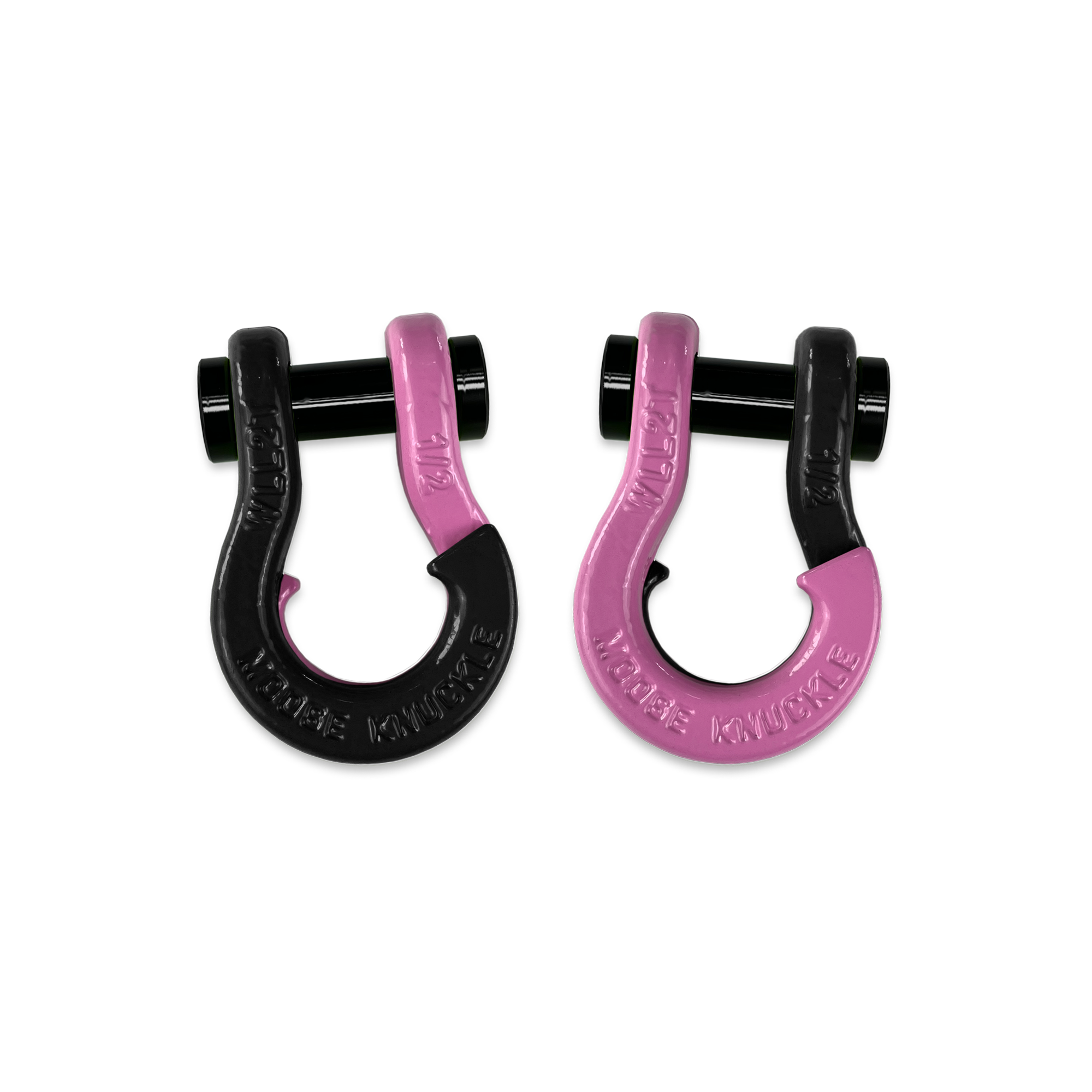 Jowl 1/2 inch SxS Split Shackle in Black Hole and Pretty Pink Combo