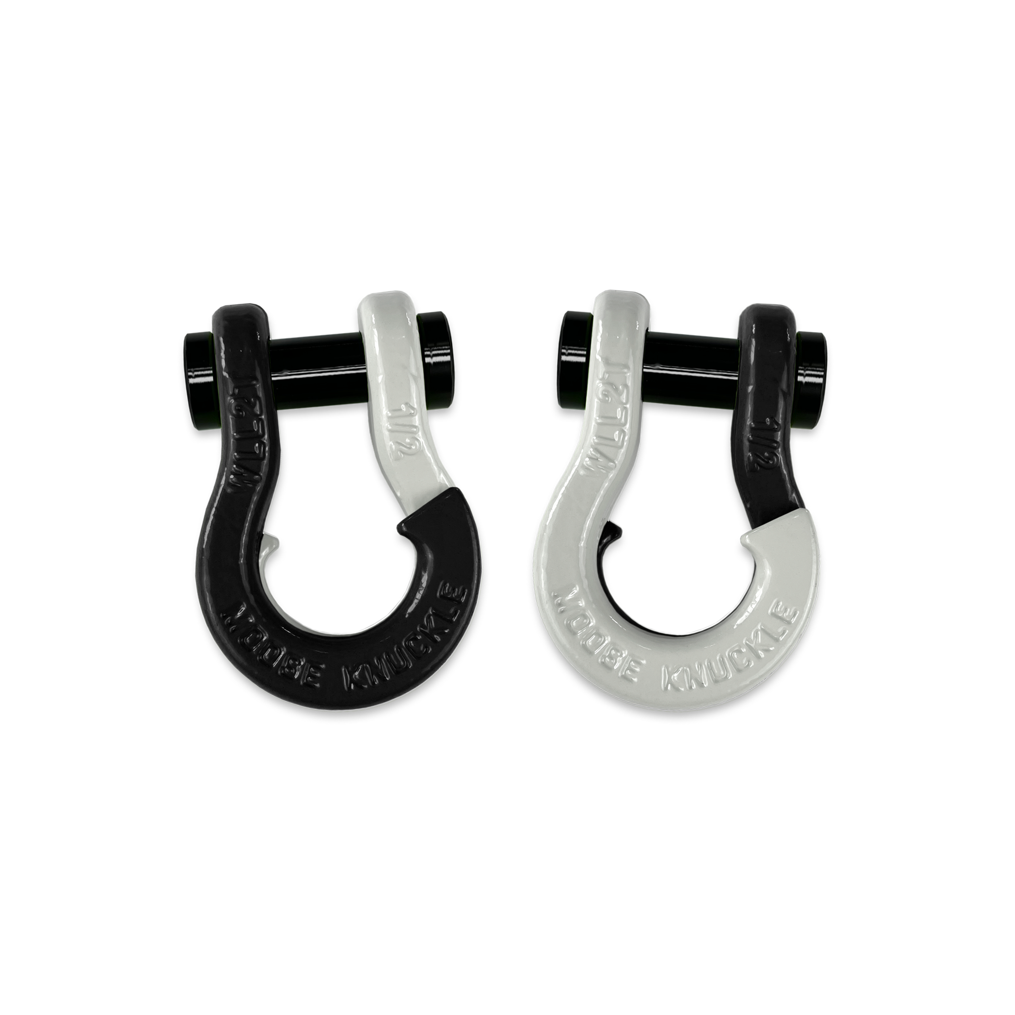 Jowl 1/2 inch SxS Split Shackle in Black Hole and Pure White Combo