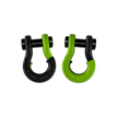 Jowl 1/2 inch SxS Split Shackle in Black Hole and Sublime Green