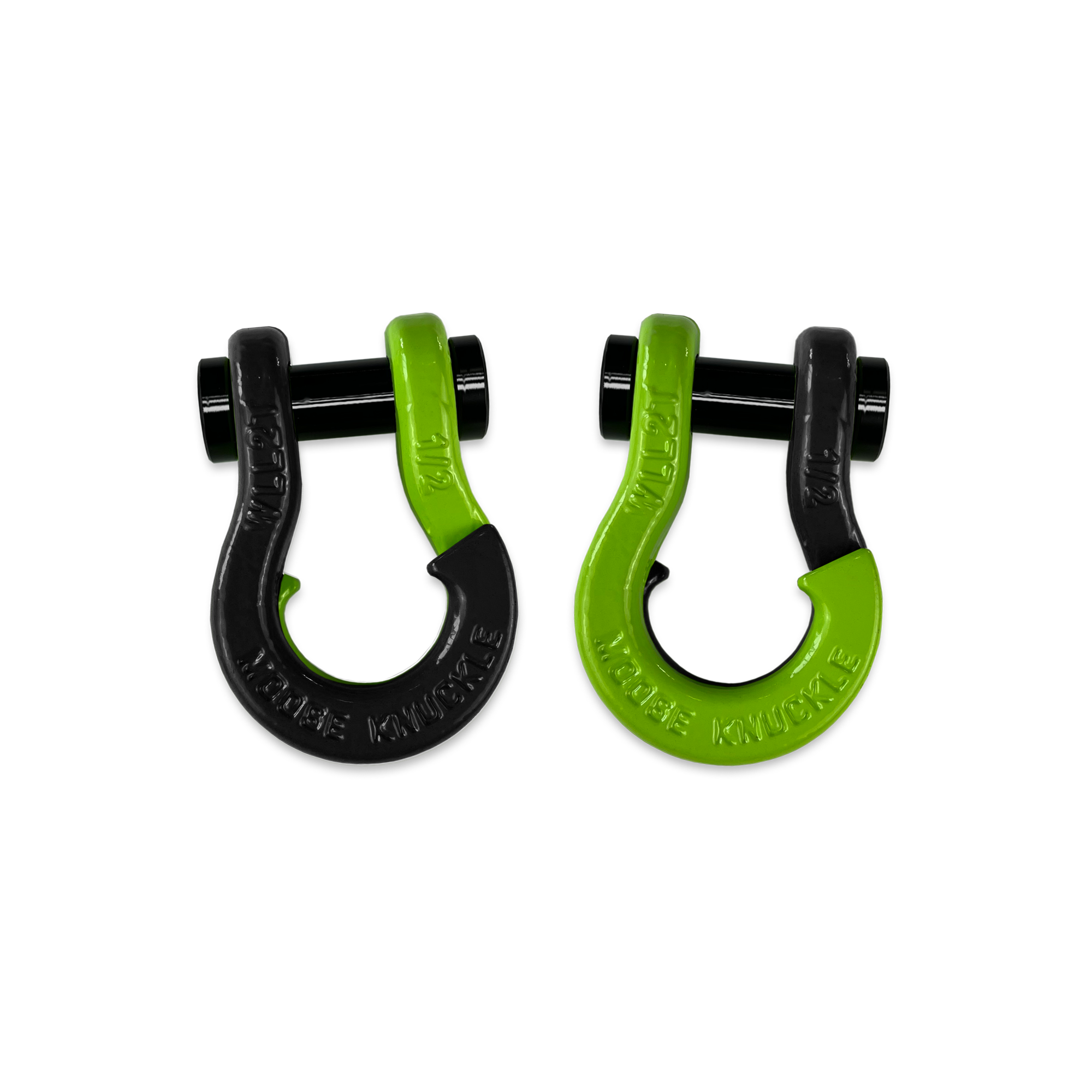 Jowl 1/2 inch SxS Split Shackle in Black Hole and Sublime Green