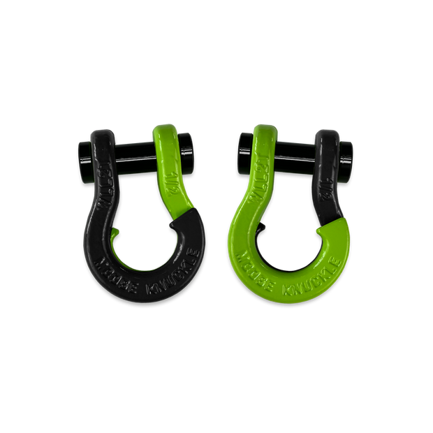 Jowl 1/2 inch SxS Split Shackle in Black Hole and Sublime Green