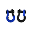 Jowl 1/2 inch SxS Split Shackle in Blue Balls and Black Hole Combo