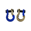Jowl 1/2 inch SxS Split Shackle in Blue Balls and Brass Knuckle Combo
