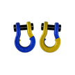 Jowl 1/2 inch SxS Split Shackle in Blue Balls and Detonator Yellow Combo