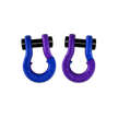 Jowl 1/2 inch SxS Split Shackle in Blue Balls and Grape Escape Combo