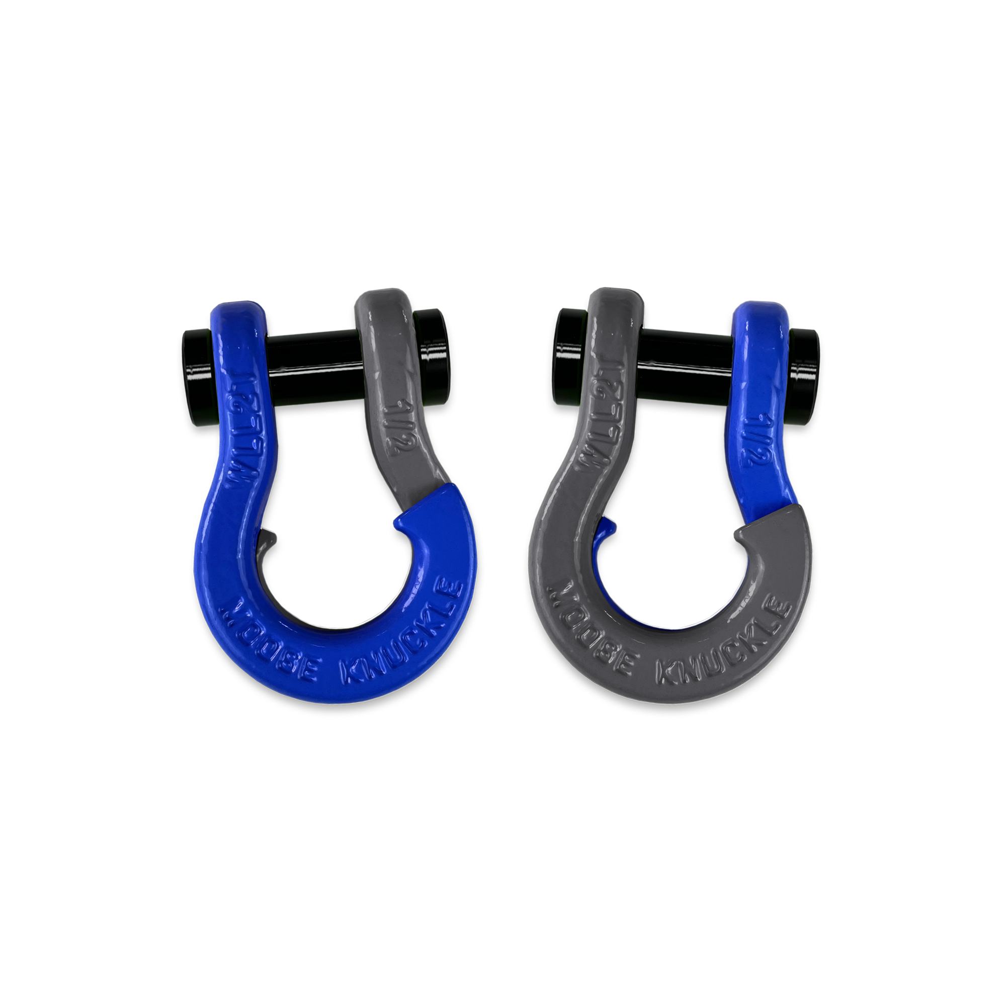 Jowl 1/2 inch SxS Split Shackle in Blue Balls and Gun Gray Combo