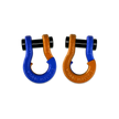 Jowl 1/2 inch SxS Split Shackle in Blue Balls and Obscene Orange Combo