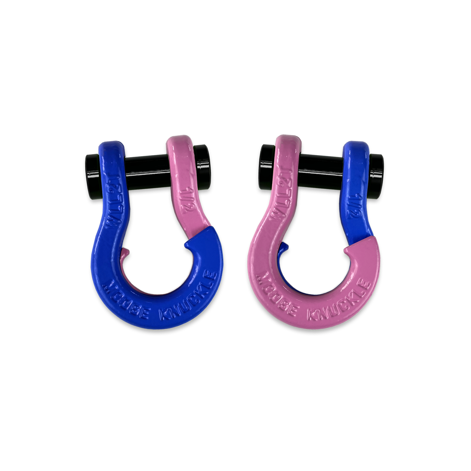 Jowl 1/2 inch SxS Split Shackle in Blue Balls and Pretty Pink Combo