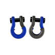 Jowl 1/2 inch SxS Split Shackle in Blue Balls and Raw Dog Combo