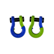 Jowl 1/2 inch SxS Split Shackle in Blue Balls and Sublime Green Combo