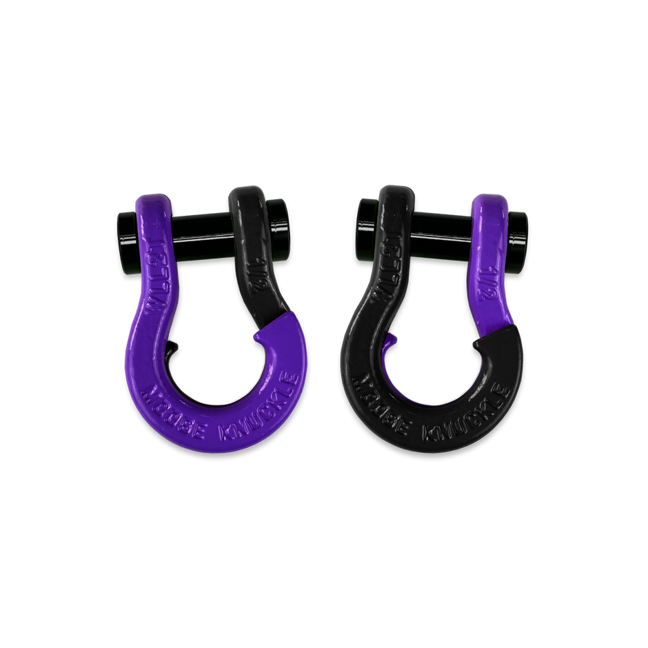 Jowl 1/2 inch SxS Split Shackle in Grape Escape and Black Hole Combo