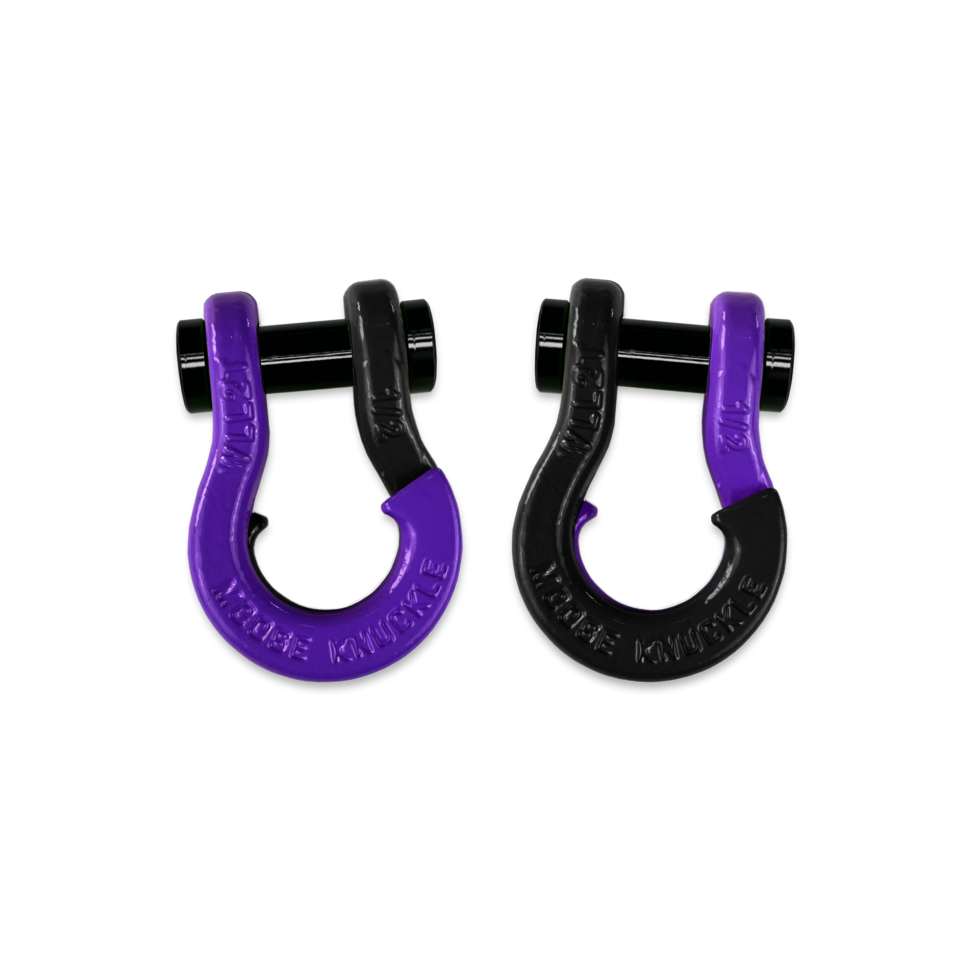Jowl 1/2 inch SxS Split Shackle in Grape Escape and Black Hole Combo