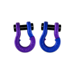 Jowl 1/2 inch SxS Split Shackle in Grape Escape and Blue Balls Combo