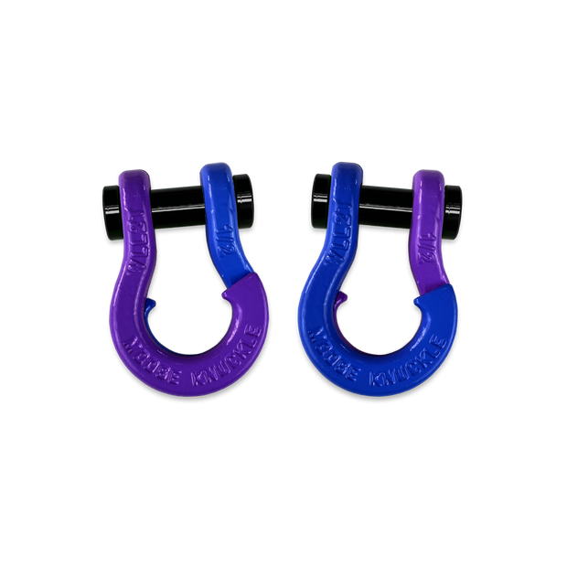 Jowl 1/2 inch SxS Split Shackle in Grape Escape and Blue Balls Combo