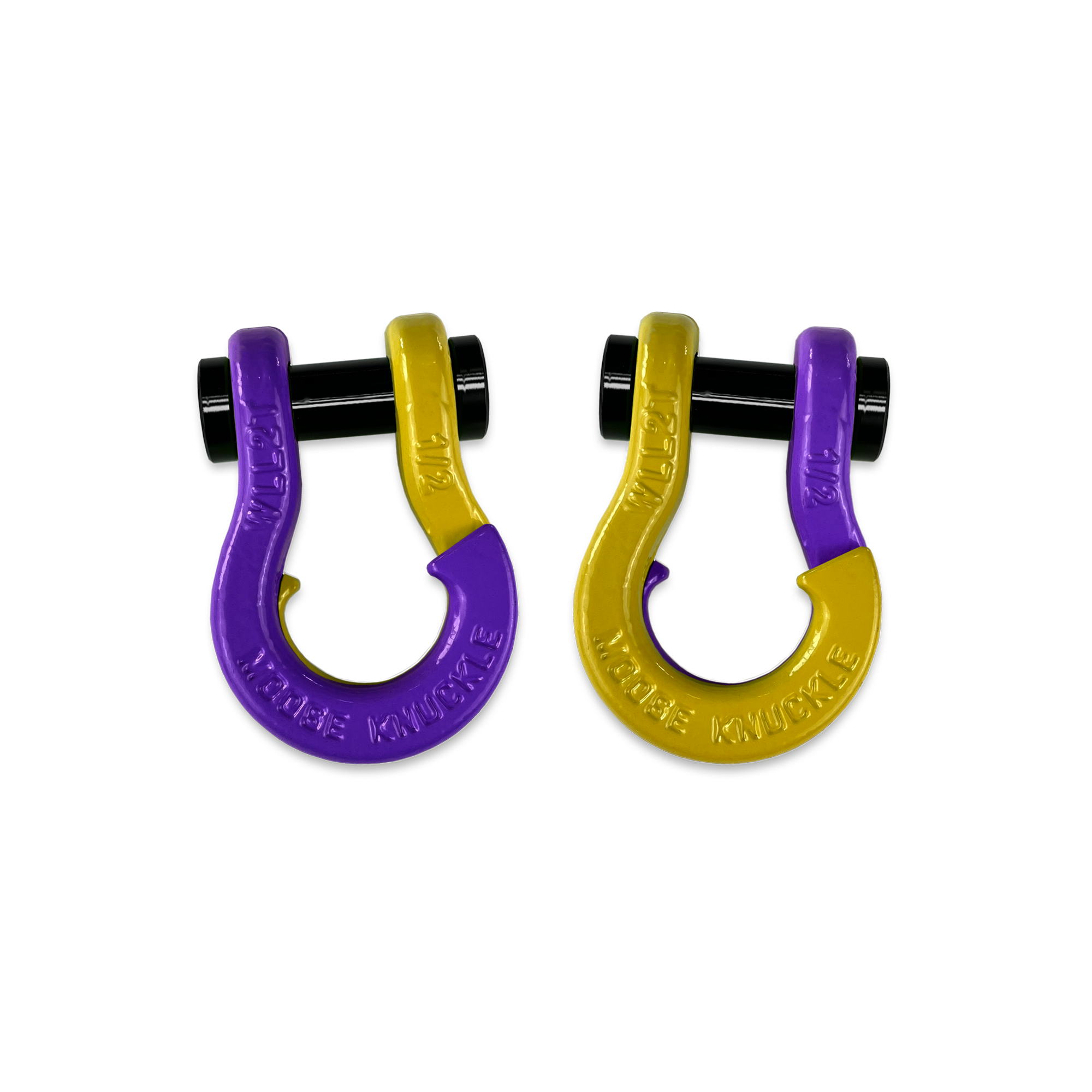 Jowl 1/2 inch SxS Split Shackle in Grape Escape and Detonator Yellow Combo