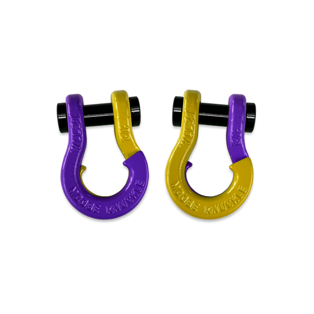 Jowl 1/2 inch SxS Split Shackle in Grape Escape and Detonator Yellow Combo