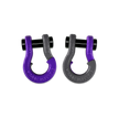 Jowl 1/2 inch SxS Split Shackle in Grape Escape and Gun Gray Combo