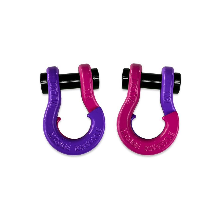 Jowl 1/2 inch SxS Split Shackle in Grape Escape and Pogo Pink Combo
