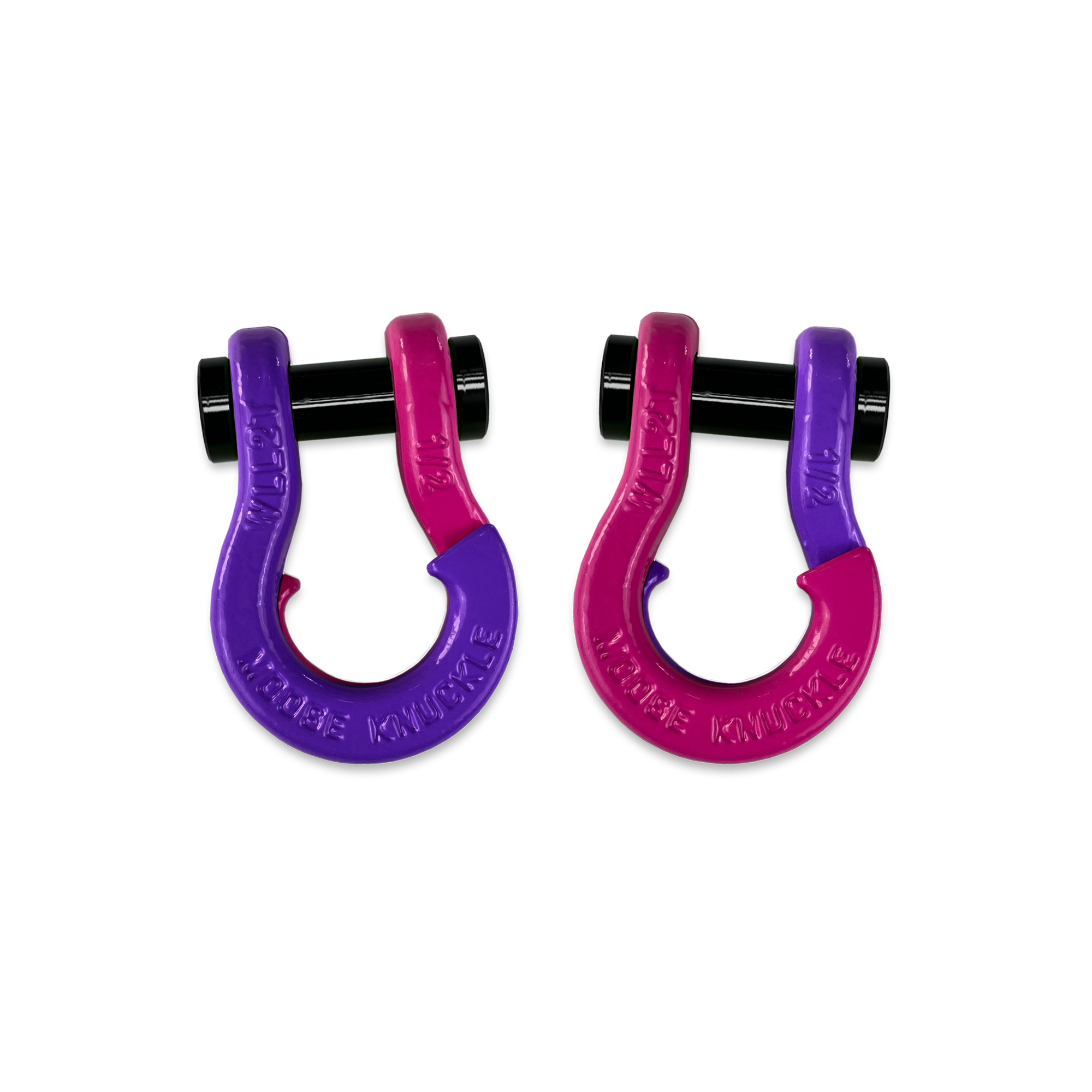 Jowl 1/2 inch SxS Split Shackle in Grape Escape and Pogo Pink Combo