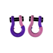 Jowl 1/2 inch SxS Split Shackle in Grape Escape and Pretty Pink Combo