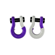 Jowl 1/2 inch SxS Split Shackle in Grape Escape and Pure White Combo