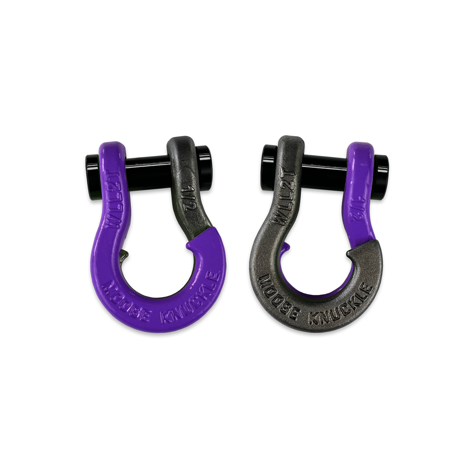 Jowl 1/2 inch SxS Split Shackle in Grape Escape and Raw Dog Combo