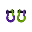 Jowl 1/2 inch SxS Split Shackle in Grape Escape and Sublime Green Combo