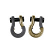 Jowl 1/2 inch SxS Split Shackle in Gun Gray and Brass Knuckle Combo