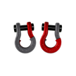 Jowl 1/2 inch SxS Split Shackle in Gun Gray and Flame Red Combo
