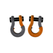 Jowl 1/2 inch SxS Split Shackle in Gun Gray and Obscene Orange Combo