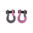 Jowl 1/2 inch SxS Split Shackle in Gun Gray and Pretty Pink Combo