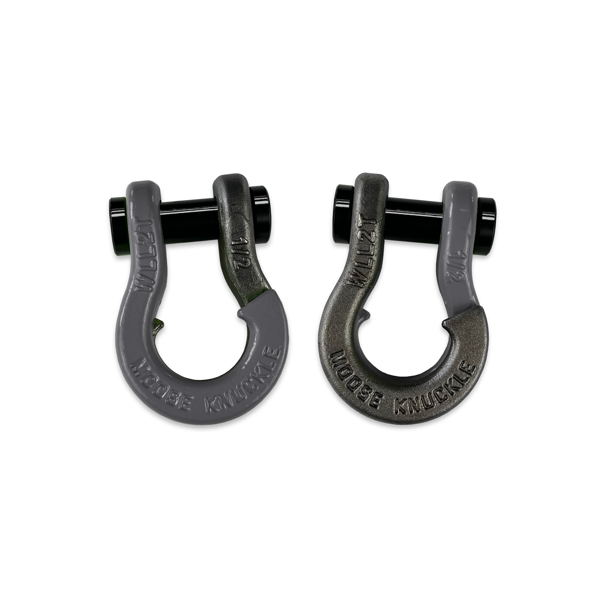 Jowl 1/2 inch SxS Split Shackle in Gun Gray and Raw Dog Combo