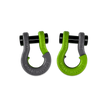 Jowl 1/2 inch SxS Split Shackle in Gun Gray and Sublime Green Combo