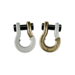 Jowl 1/2 inch SxS Split Shackle in Pure White and Brass Knuckle Combo