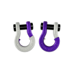 Jowl 1/2 inch SxS Split Shackle in Pure White and Grape Escape Combo