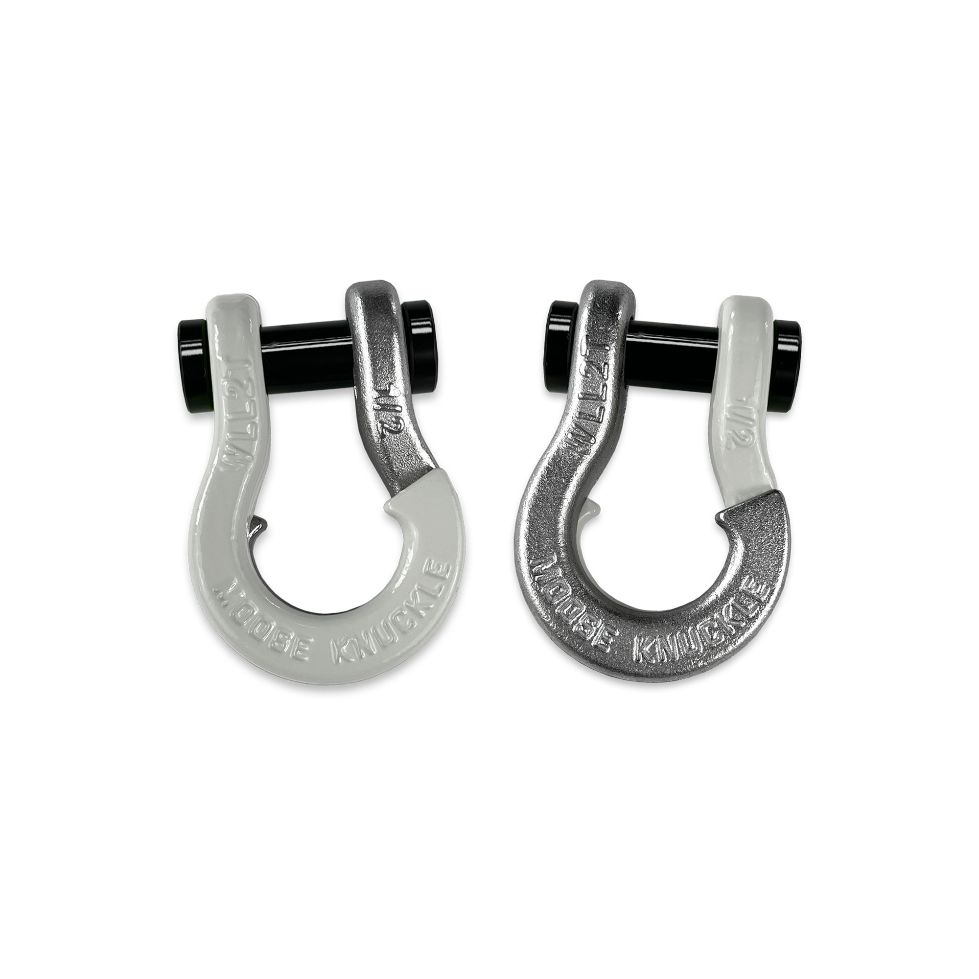Jowl 1/2 inch SxS Split Shackle in Pure White and Nice Gal Combo