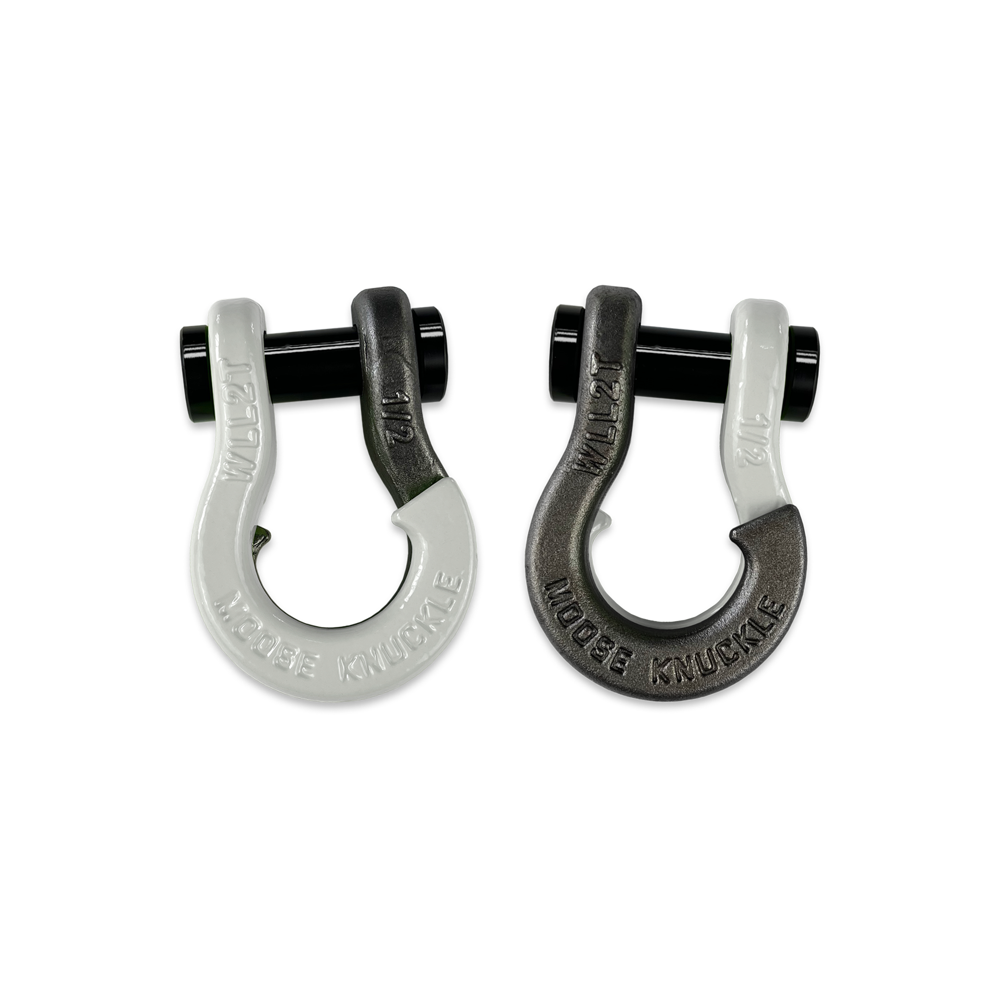 Jowl 1/2 inch SxS Split Shackle in Pure White and Raw Dog Combo