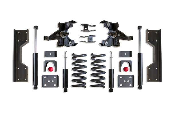 1988-1998 SILVERADO/SIERRA 1500 2WD 4"/6" LOWERING KIT (V6, HD ROTORS)
